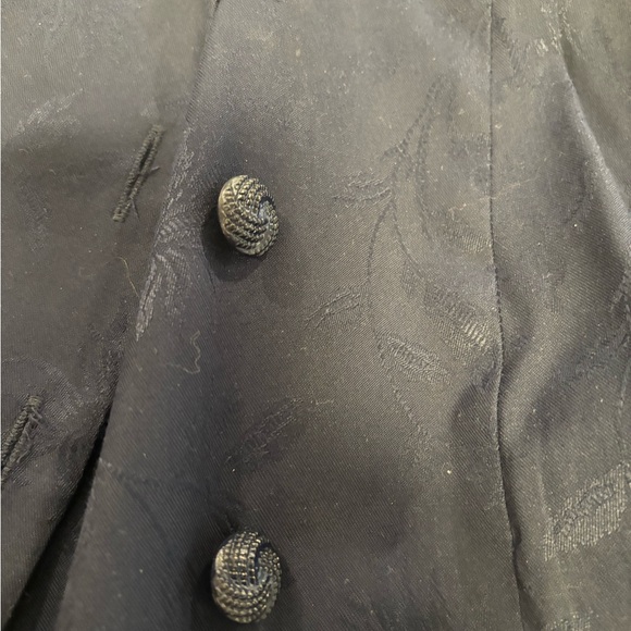 Vintage Blue Floral jacket and skirt - Picture 2 of 4